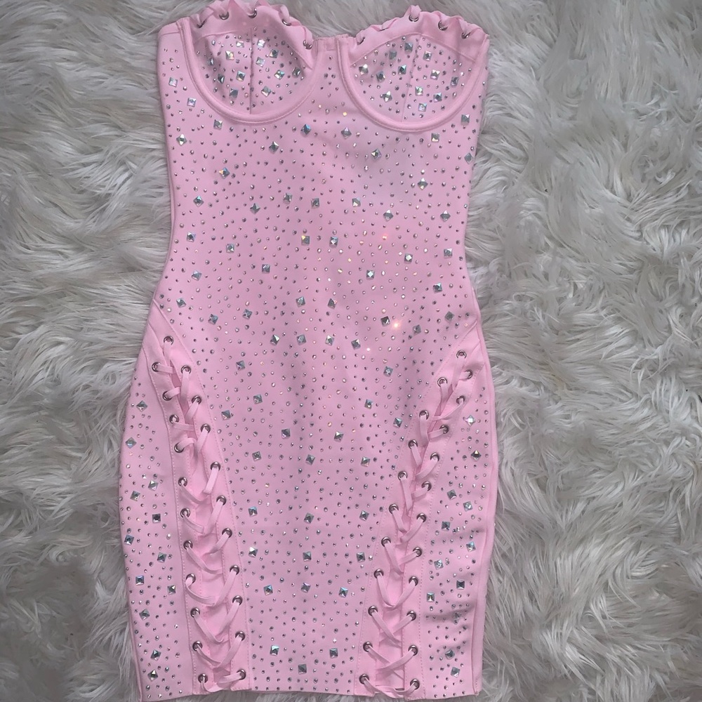 Night club mini bandage dress